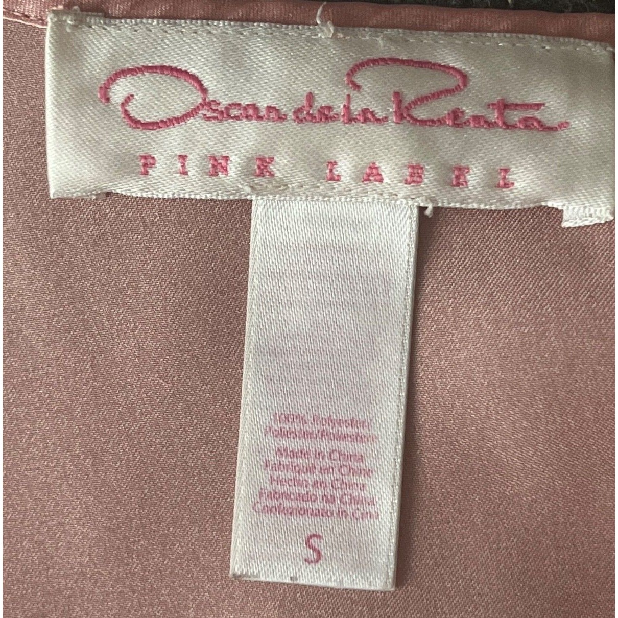 Vtg Oscar De La Renta Pink Label Silk Satin Nightie Chemise Dress Soft Girl — image 4 of 8